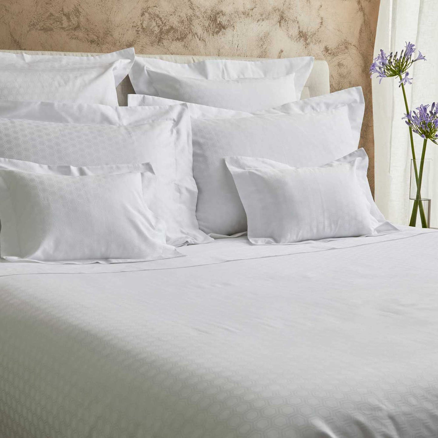 Completo Lenzuola in Raso di Cotone 300TC Jacquard - Komodo