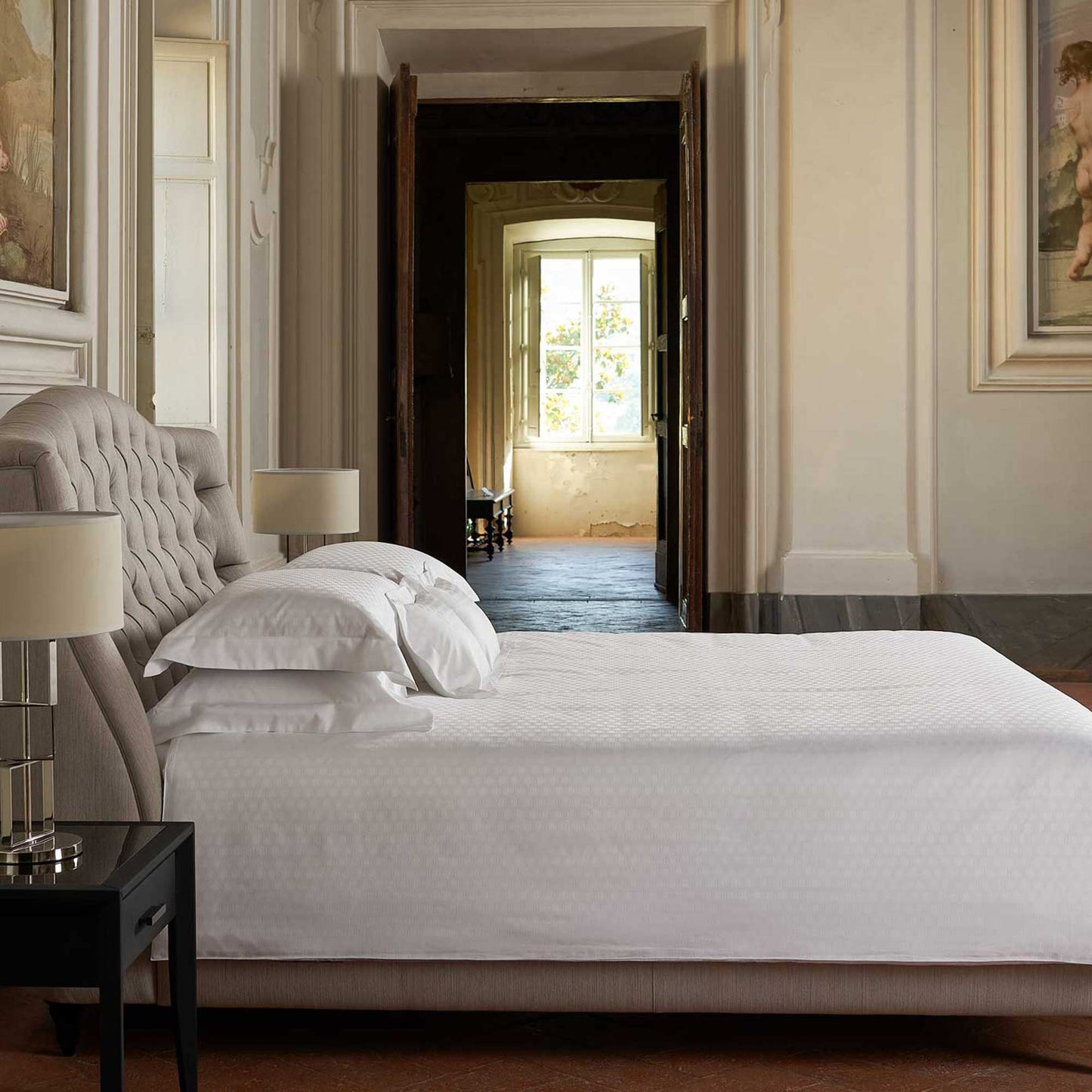 Parure Copripiumino in Raso di Cotone 300TC Jacquard - Komodo