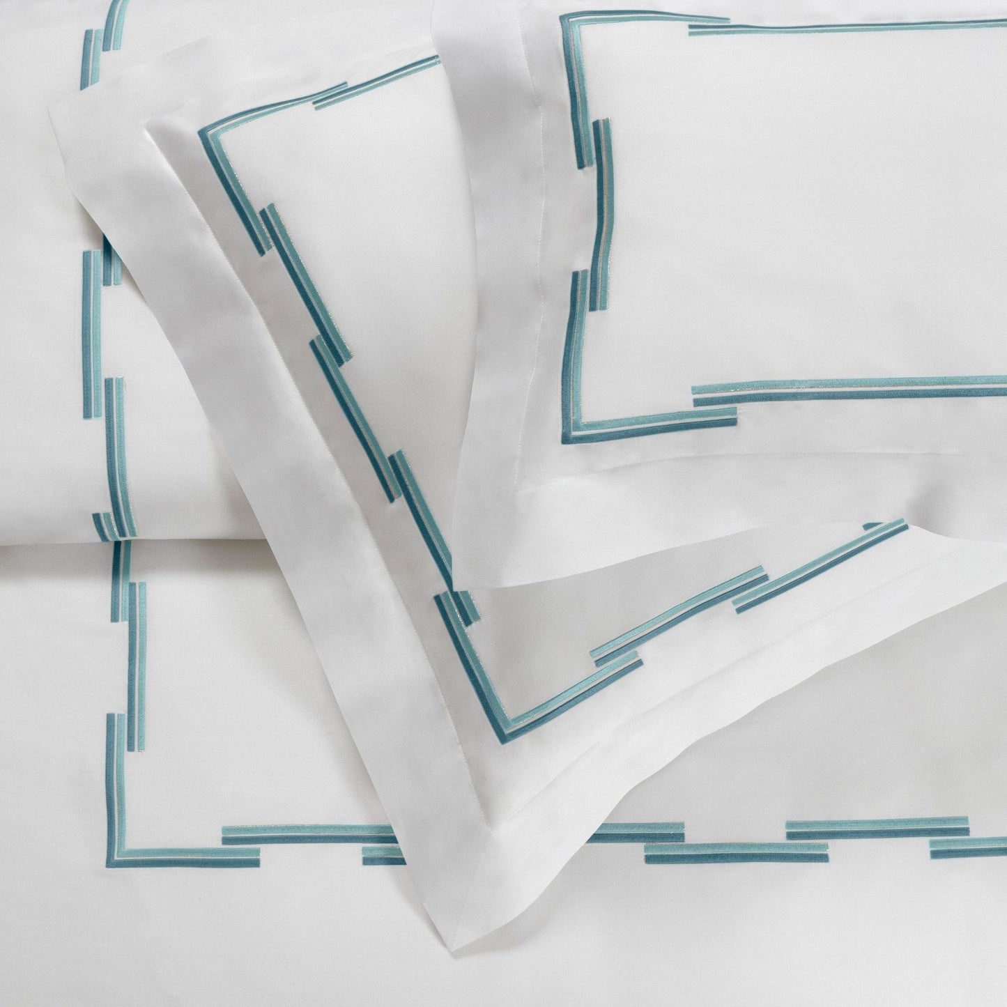 Embroidered 300TC Cotton Satin Duvet Cover Set - Gabrio