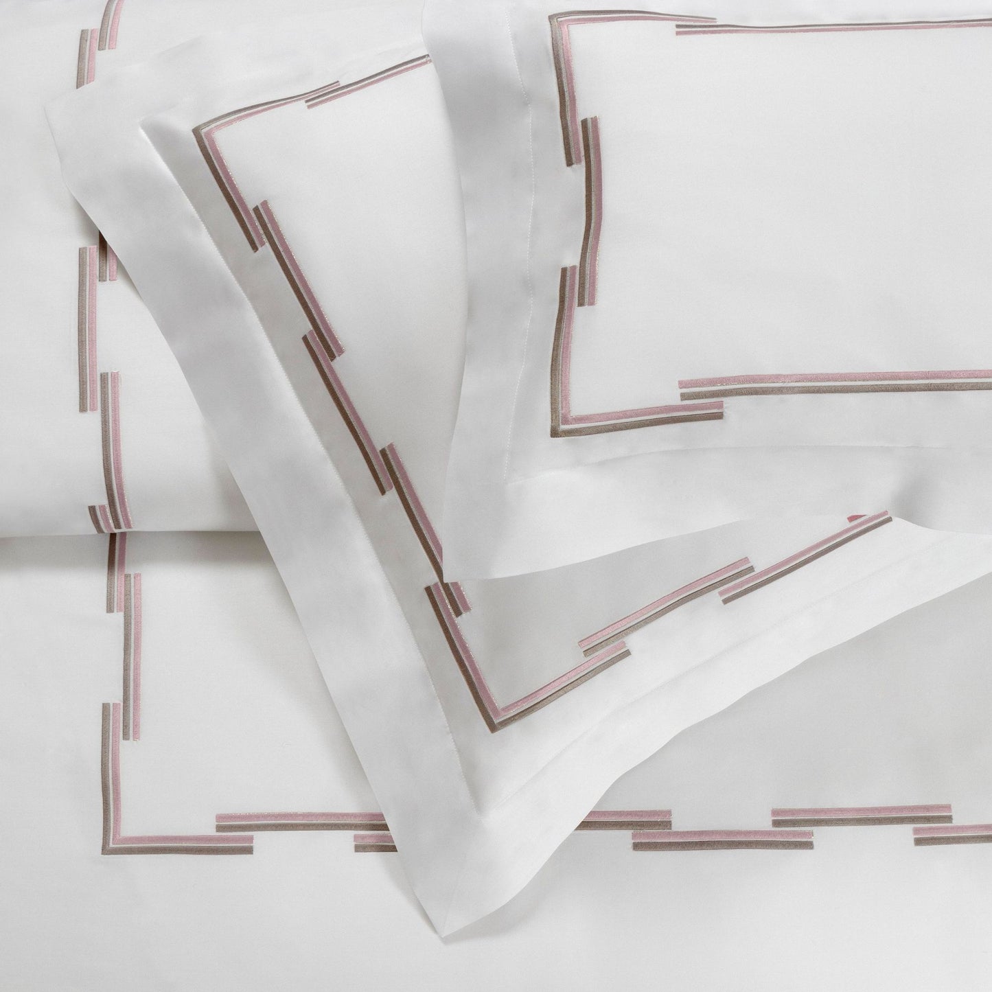 Embroidered 300TC Cotton Satin Duvet Cover Set - Gabrio