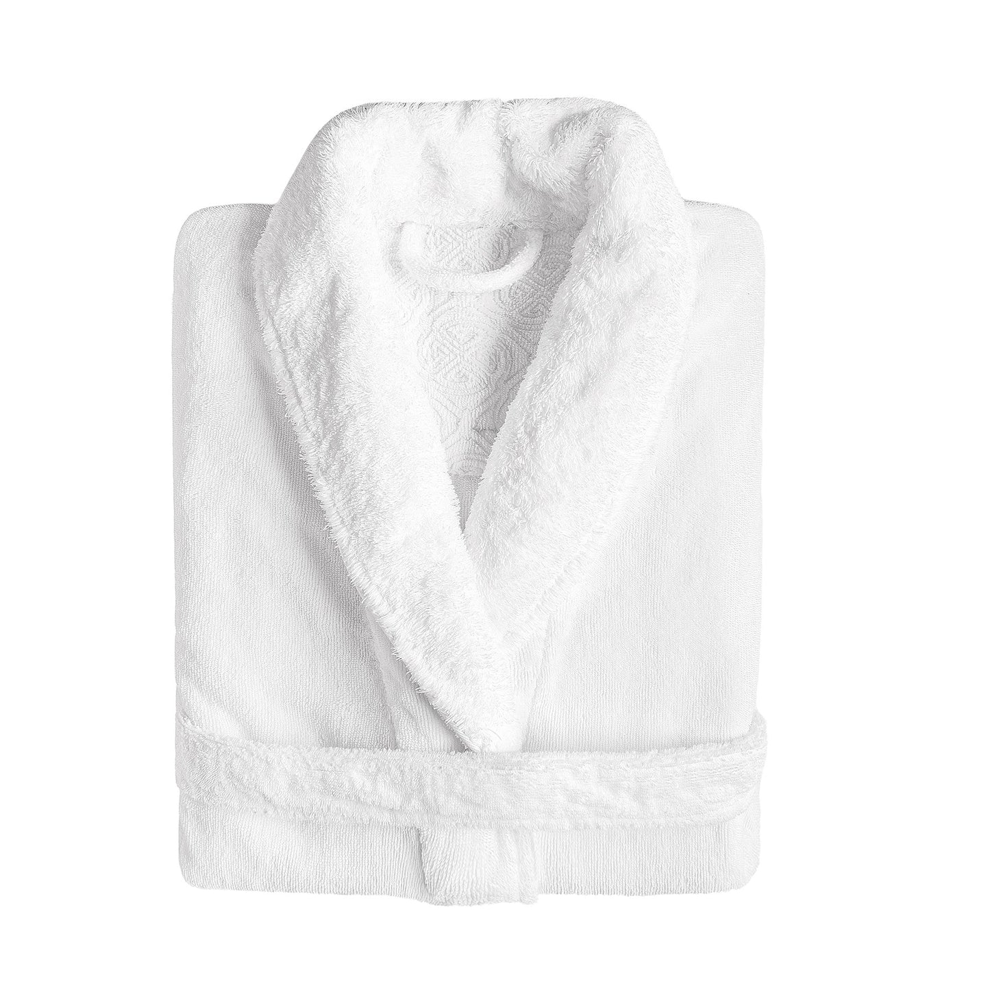 Pure Egyptian Cotton Terry Bathrobe with Shawl Collar - Egoist