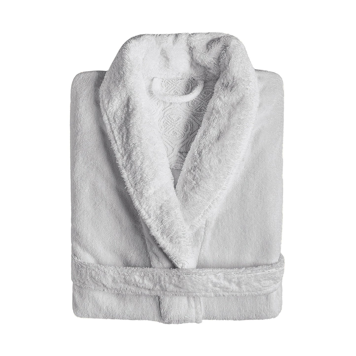 Pure Egyptian Cotton Terry Bathrobe with Shawl Collar - Egoist