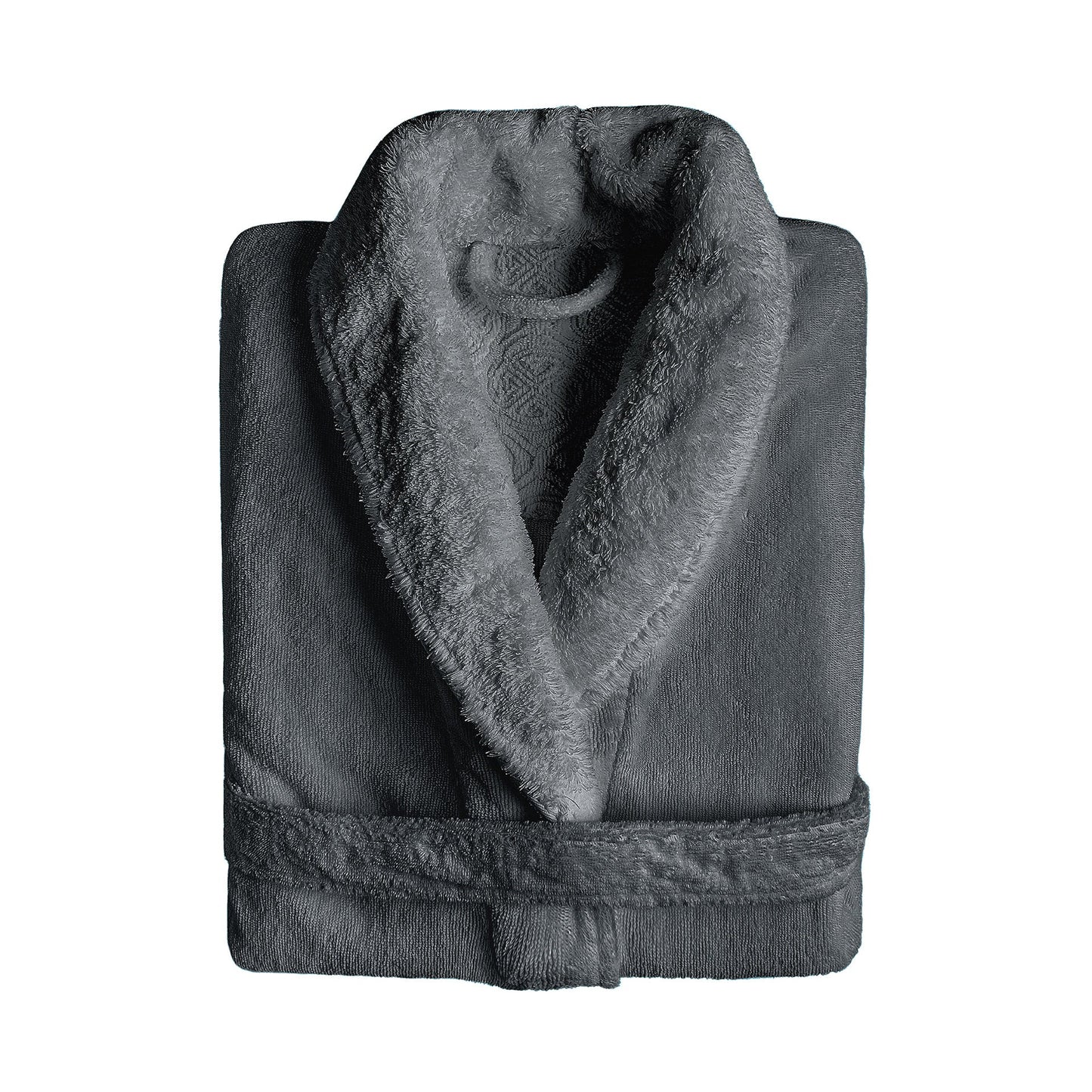Pure Egyptian Cotton Terry Bathrobe with Shawl Collar - Egoist