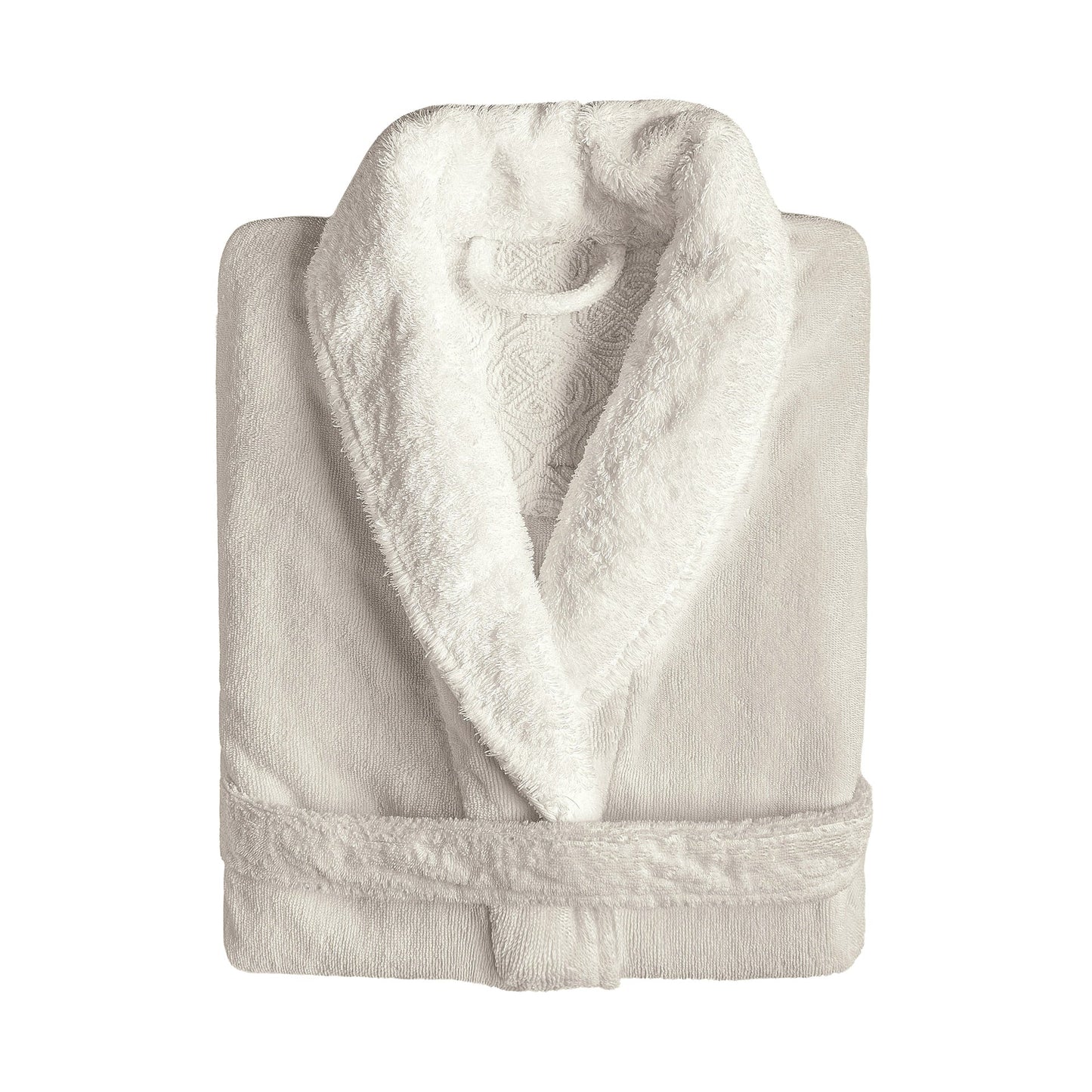Pure Egyptian Cotton Terry Bathrobe with Shawl Collar - Egoist