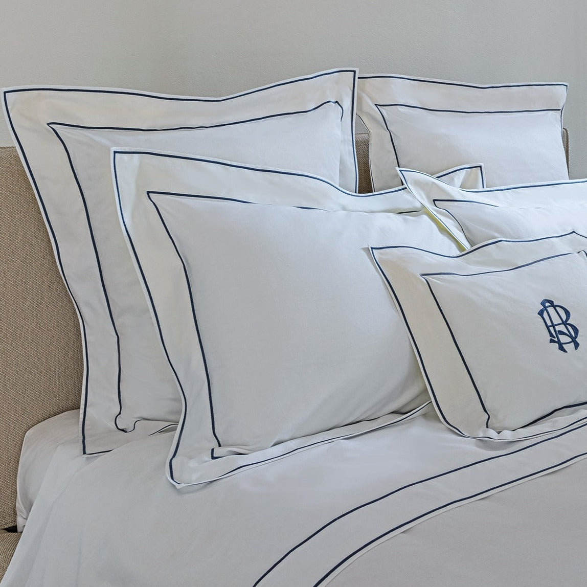 Sheet Set in 300TC Cotton Satin with Double Cord - Island