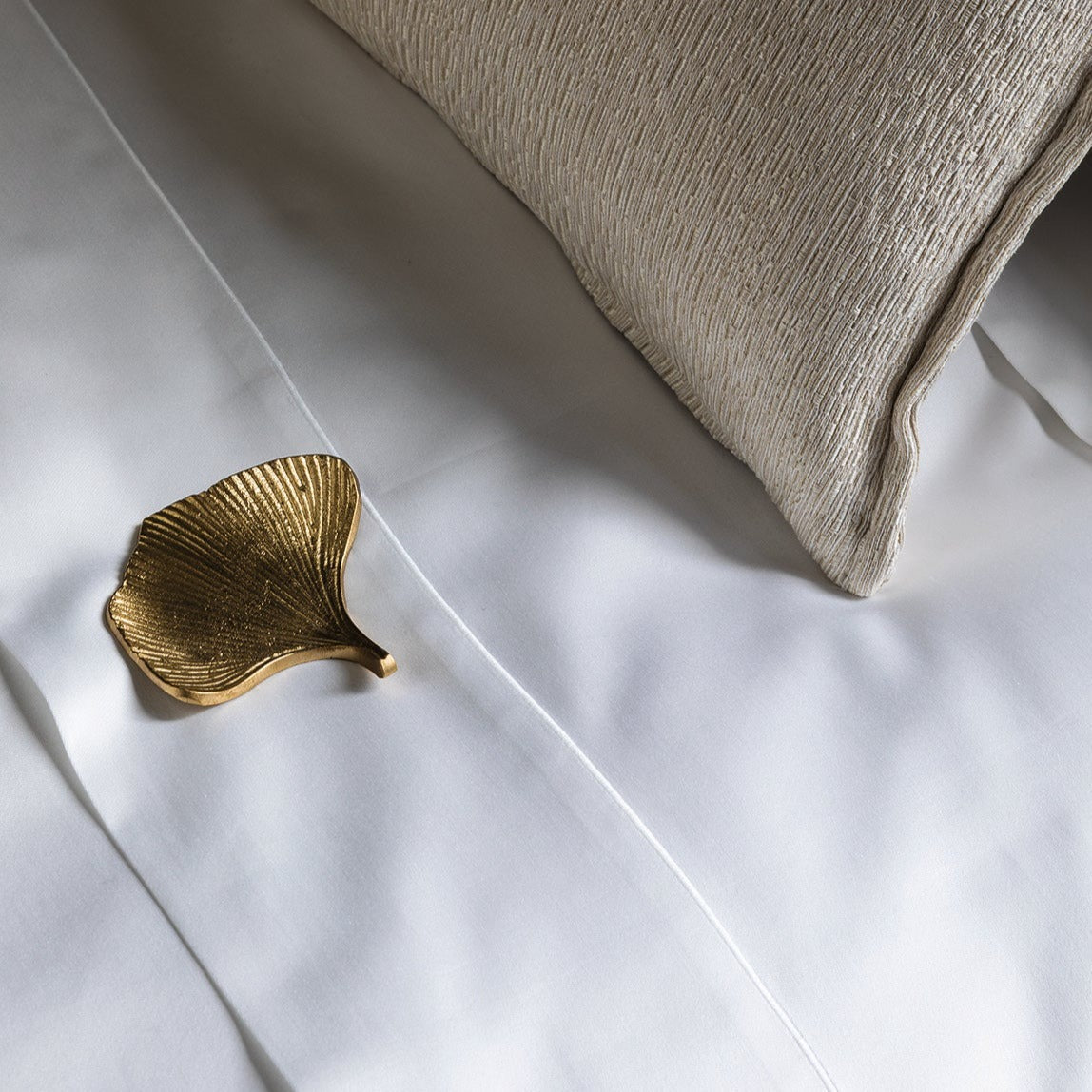 Sheet Set in 1000TC Cotton Satin with Embroidered Cord - Excelsior