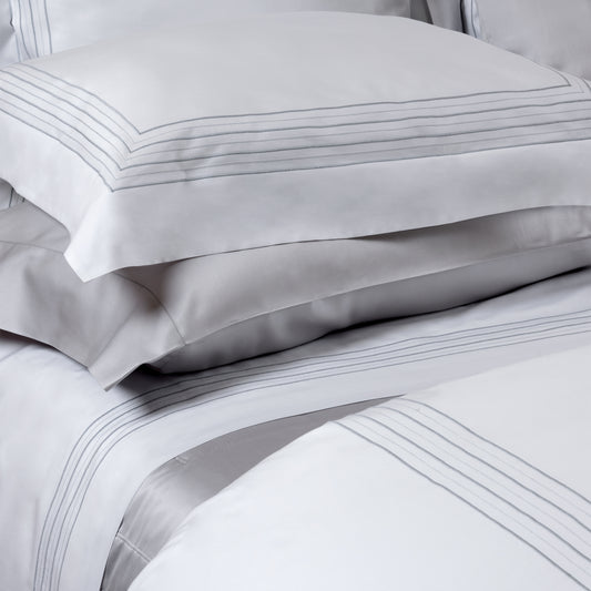 Completo Lenzuola in Raso di Cotone 630TC Sea Island - Gubbio