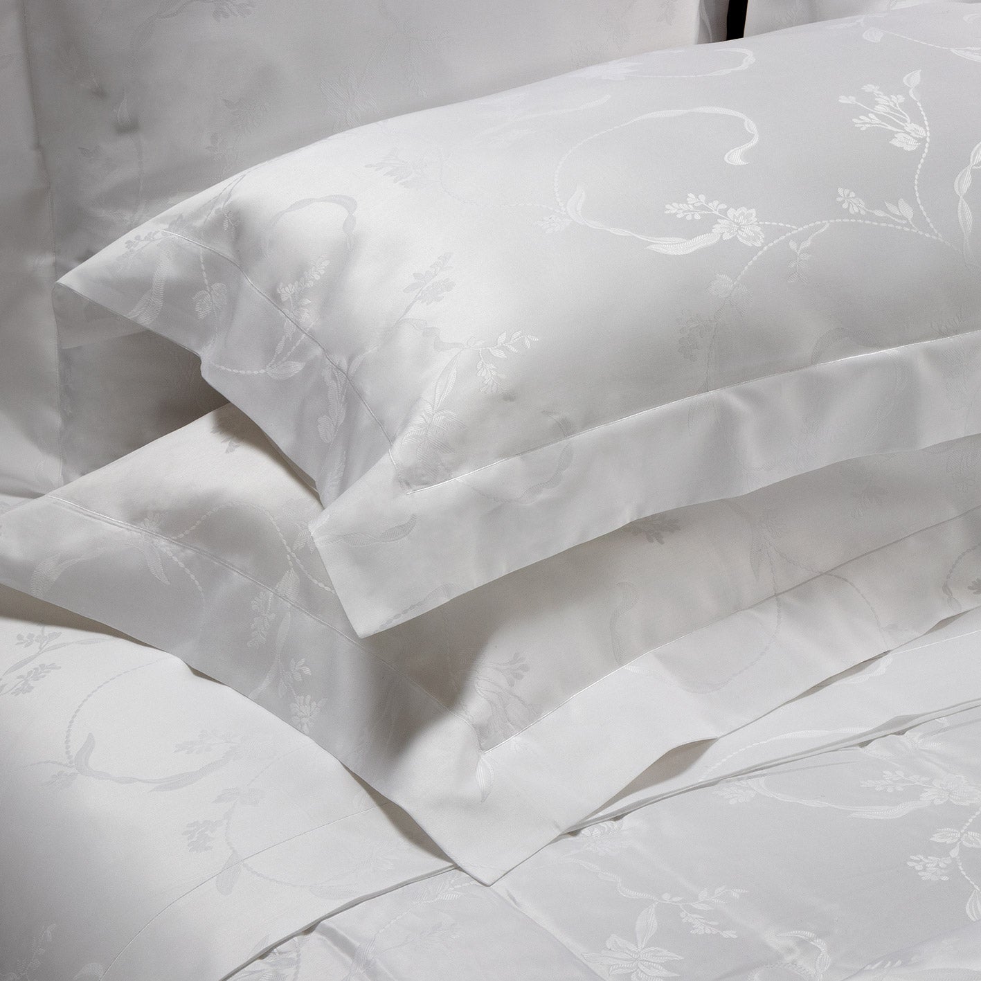Sheet Set in Egyptian Cotton Satin Jacquard 600TC - Livia