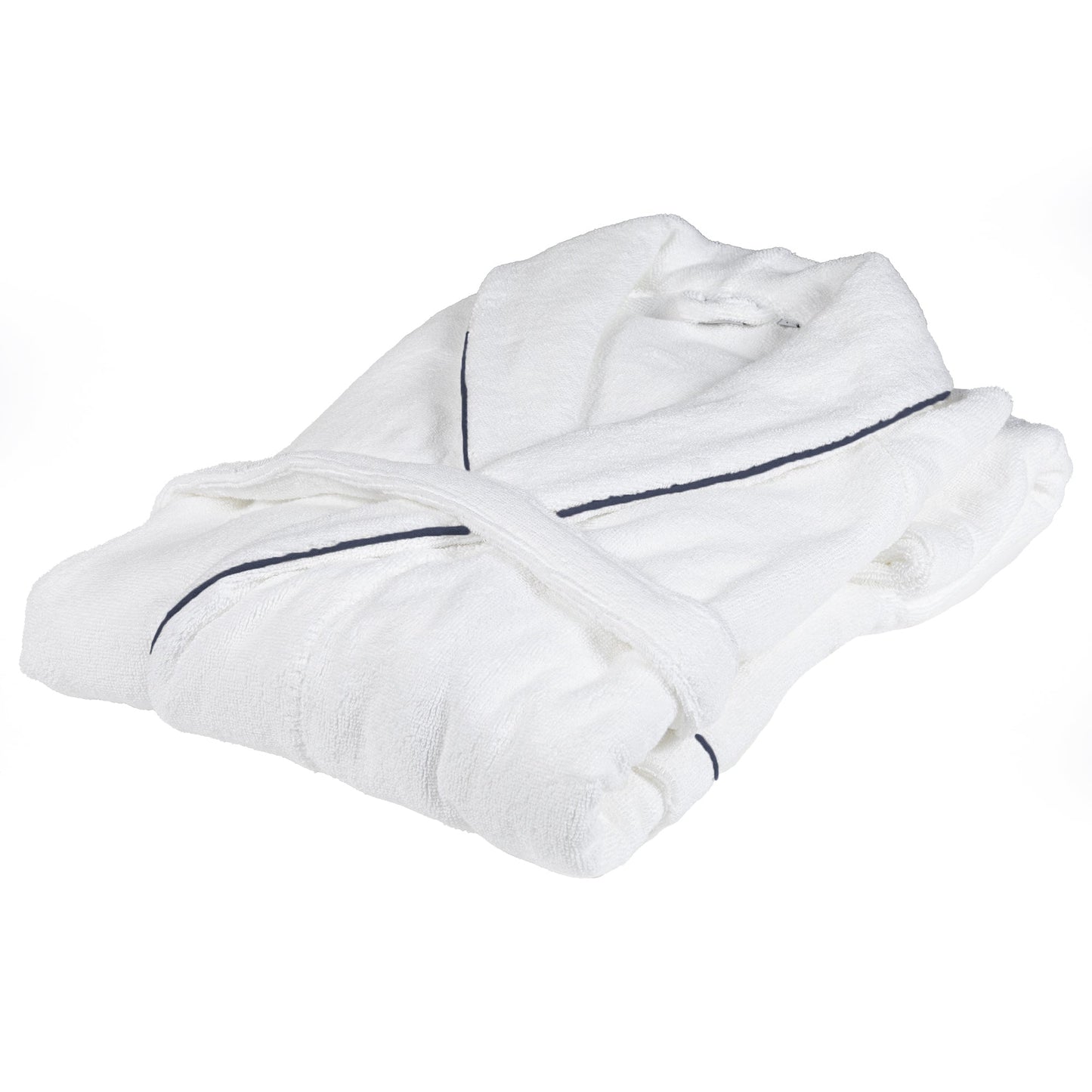 Terry Cotton Bathrobe with Shawl Collar and Cord - Isola