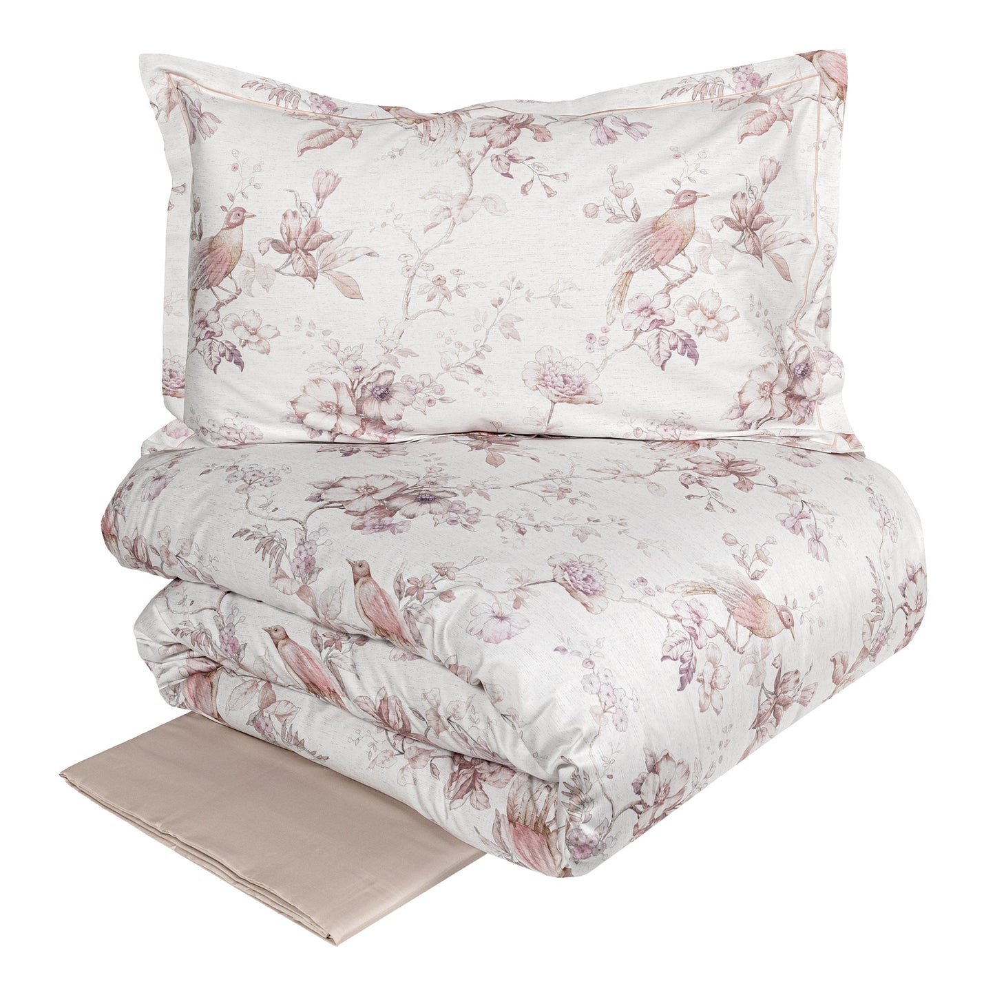 Reversible 300TC Cotton Satin Duvet Cover Set - La Maggiolina