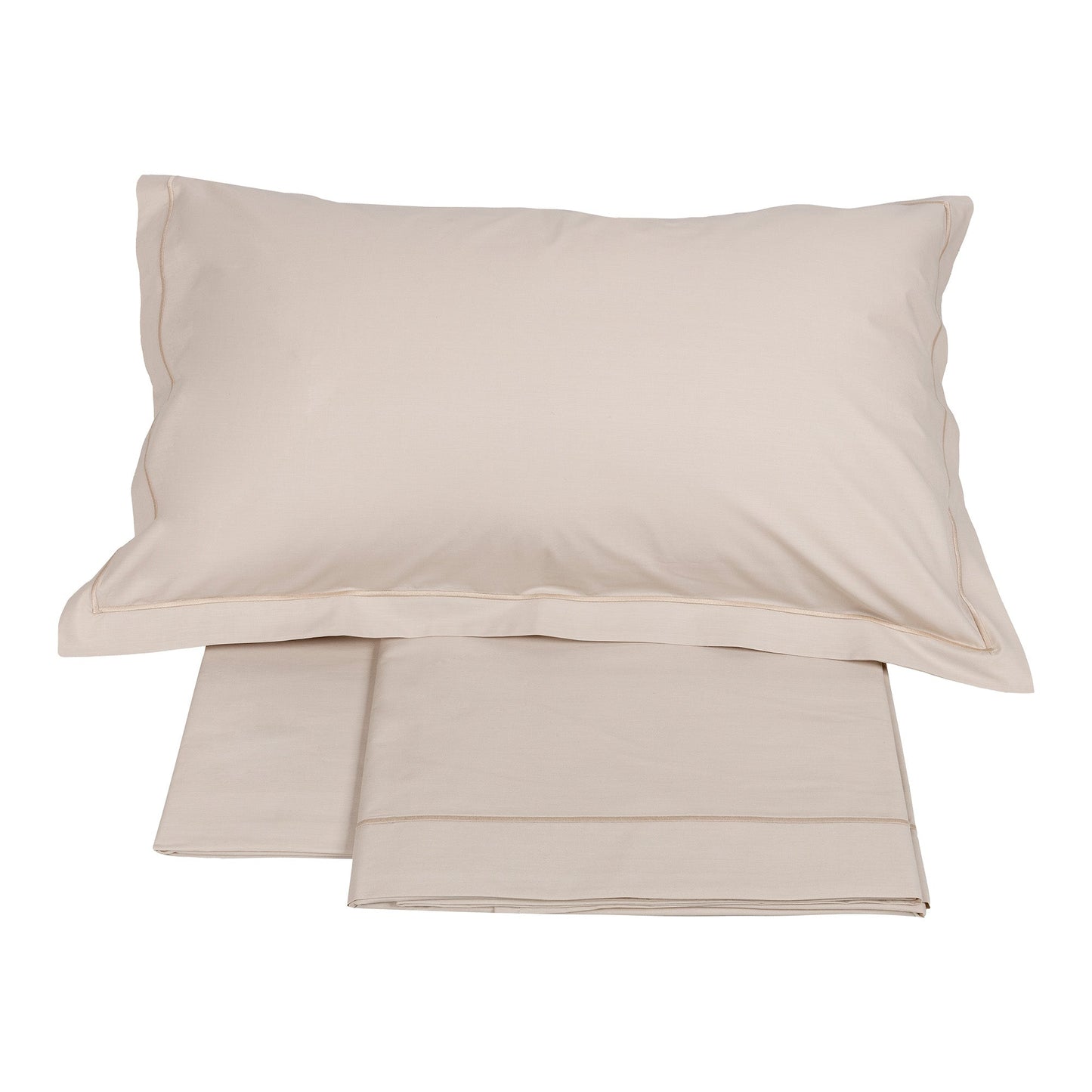 250TC Percale Cotton Sheet Set with Embroidered Cord - Tortona