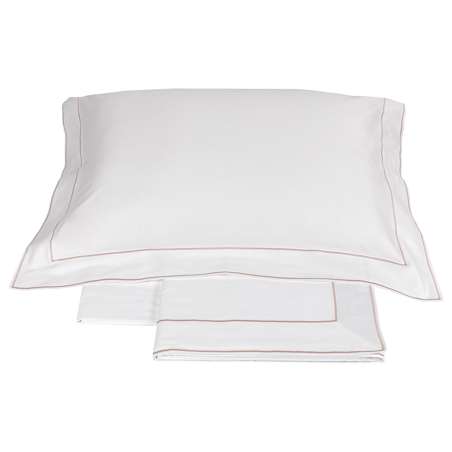 Sheet Set in 300TC Cotton Satin with Double Cord - Island
