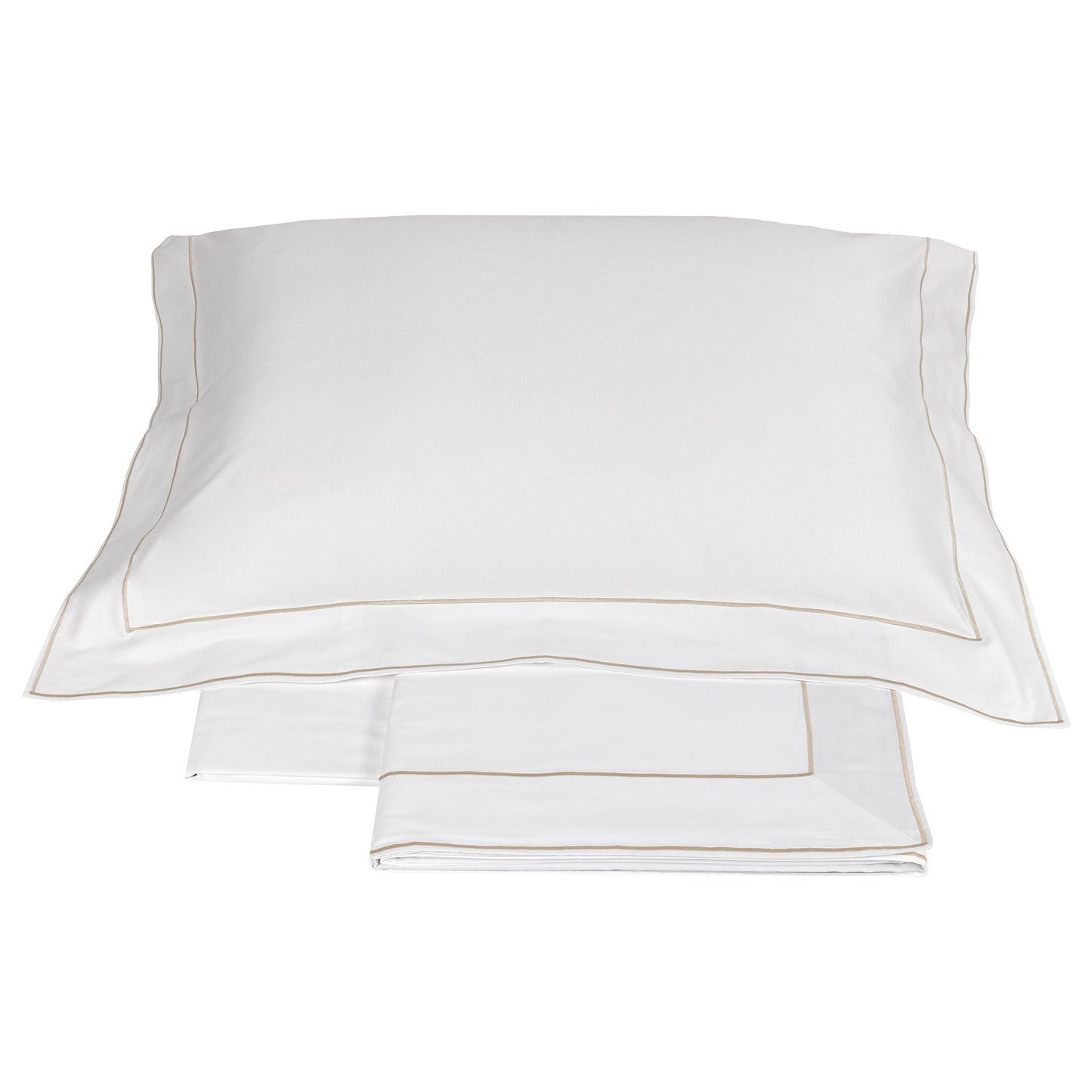 Sheet Set in 300TC Cotton Satin with Double Cord - Island