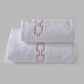Coordinated Cotton Terry Towels with Embroidered Greek - Medicea