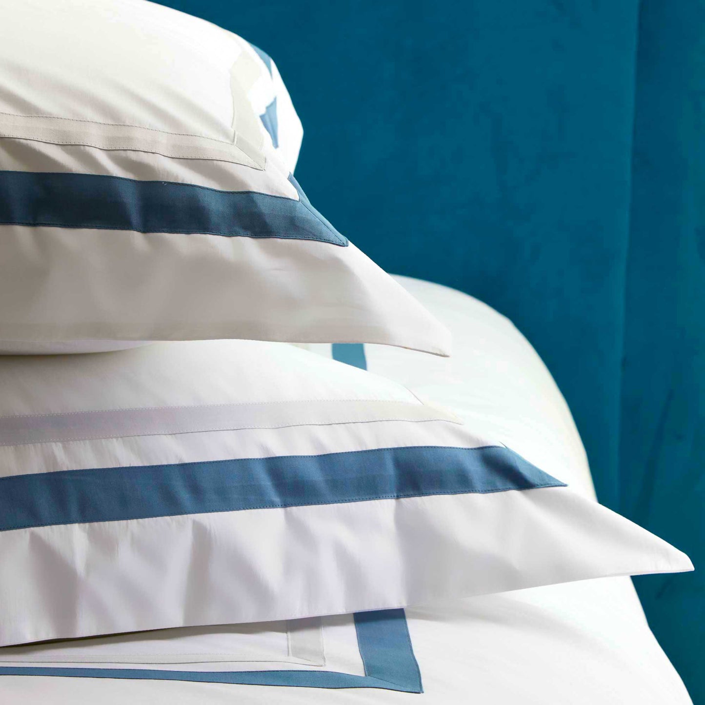 300TC Cotton Percale Duvet Cover Set - Pure