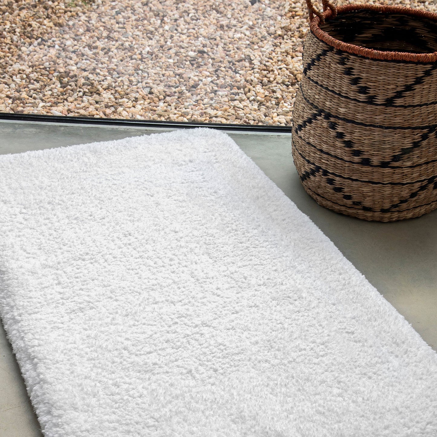 Bath Rug Padded in Pure Egyptian Cotton Terry - Egoist Cloud