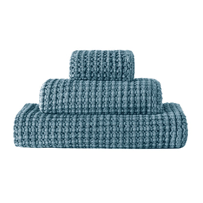 Coordinated Pure Cotton Honeycomb Terry Towel - Aura