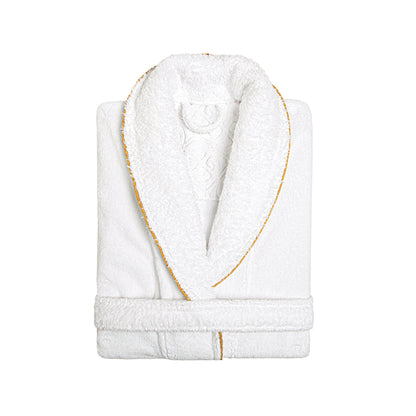 Pure Egyptian Cotton Terry Bathrobe with Shawl Collar Portobello