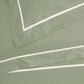 200TC Cotton Percale Duvet Cover Set with Contrasting Embroidered Rod - Opera