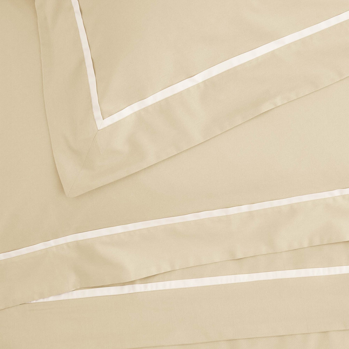 200TC Percale Cotton Sheet Set with Contrasting Embroidered Rod - Opera