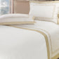 400TC Percale Cotton Sheet Set with Hand-Embossed Greek Border - Medicea