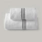 Pair of Terry Cotton Towels with Three Embroidered Wands - Sforza
