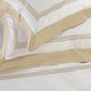 Duvet Cover Set in 400TC Cotton Percale with Embroidered Three Wands - Sforza