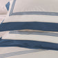 400TC Percale Cotton Sheet Set with Three Hand Embroidered Rods - Sforza