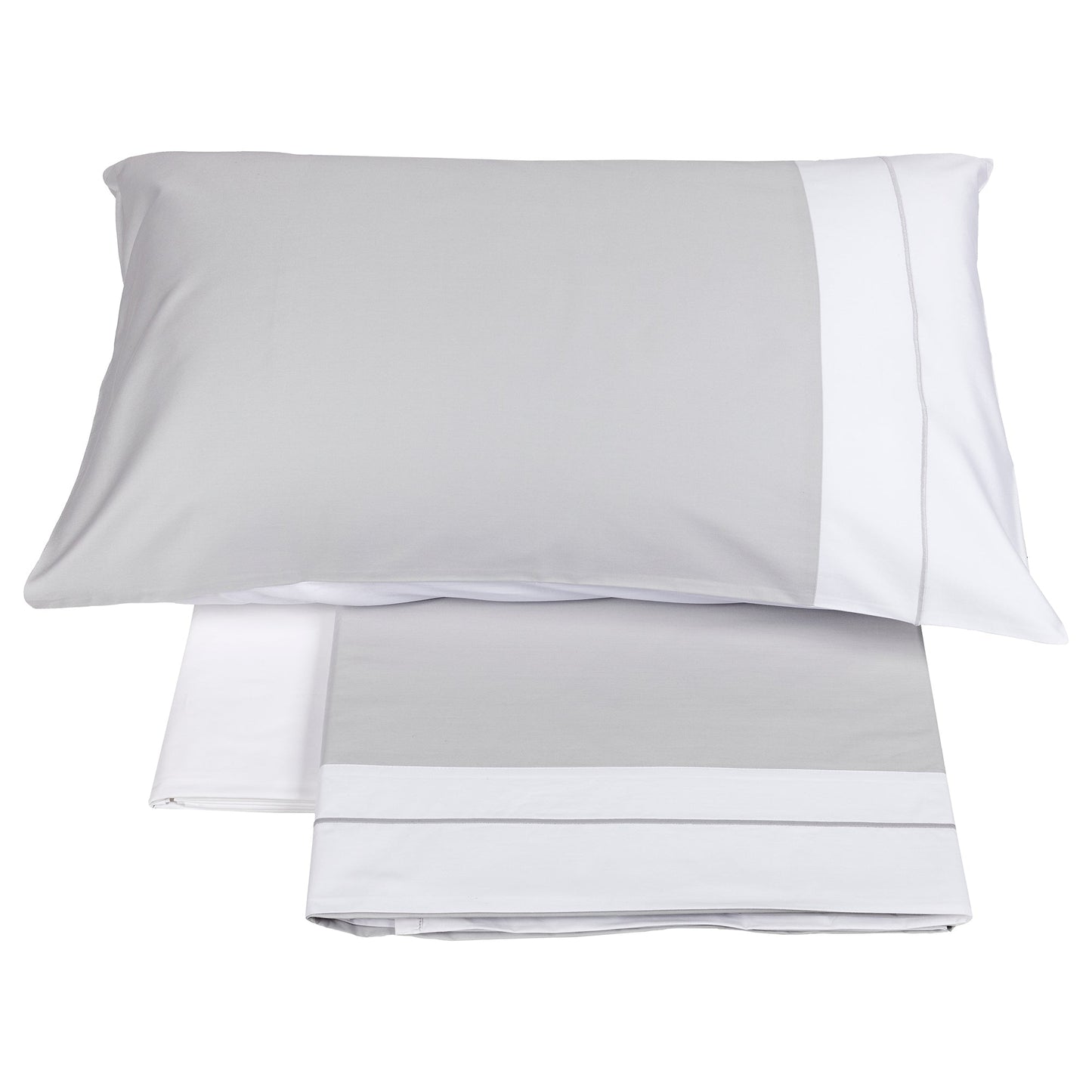Sheet Set in Percale Cotton 250TC with Embroidered Cord - Bicocca