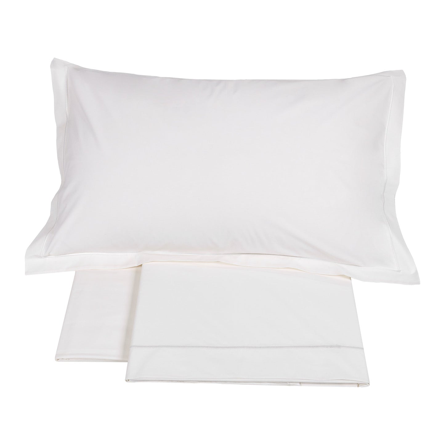 250TC Percale Cotton Sheet Set with Embroidered Cord - Tortona